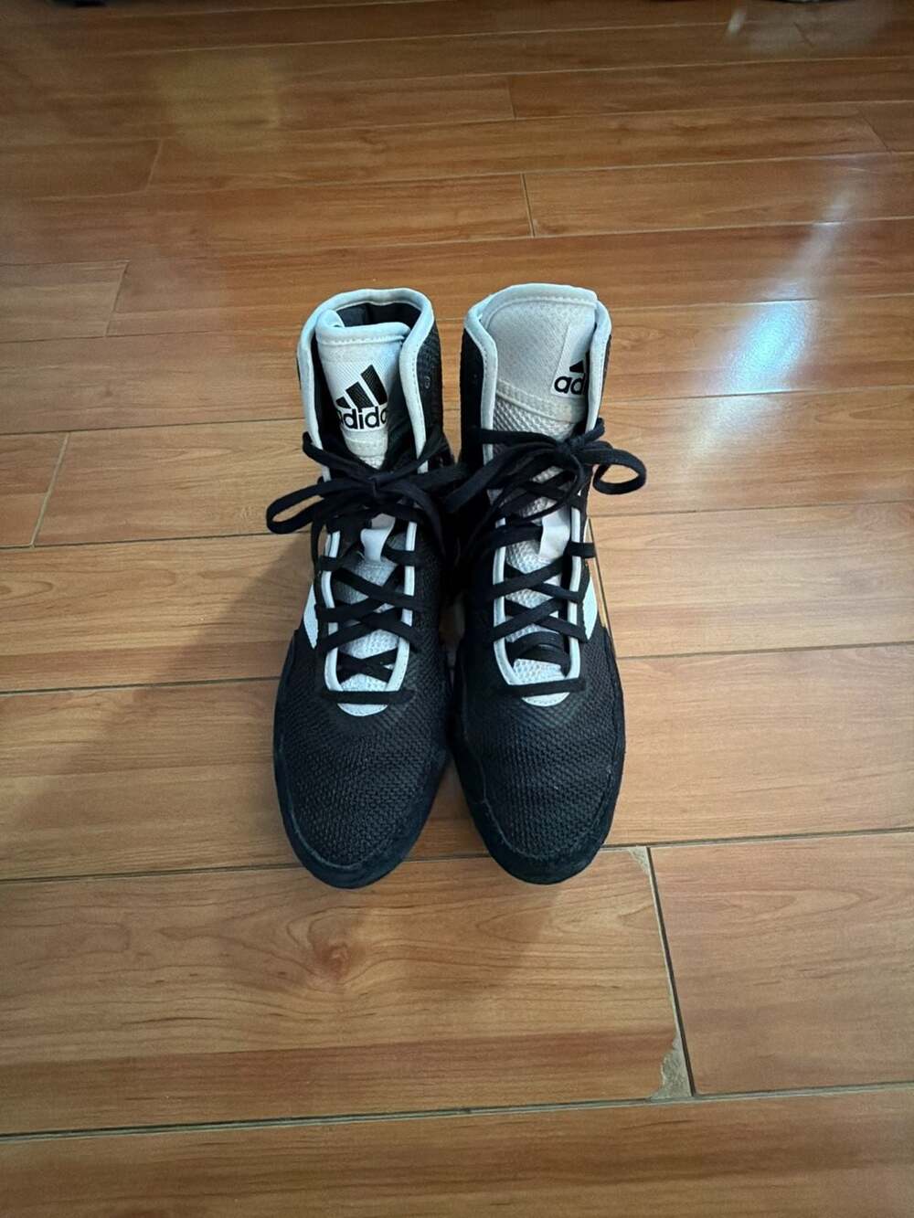 Adidas Tech Fall 2.0 Wrestling Shoes Black White FZ5388